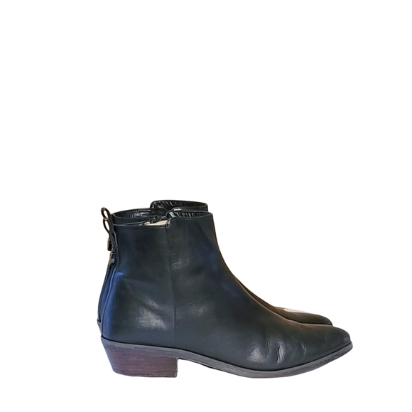Women Vintage Leather Black Ankle Boots By Coach Size 10B/Women Designer Boots/ - Picture 7 of 8